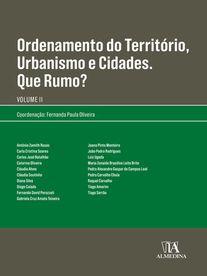 cover image of Ordenamento do território, urbanismo e cidades. Que rumo? Volume II